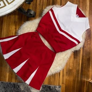 Red & White cheerleading uniform